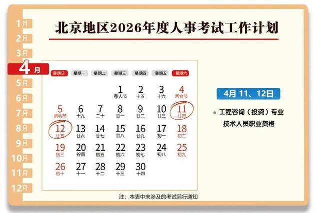 快點收藏！北京人事考試年度計劃公佈