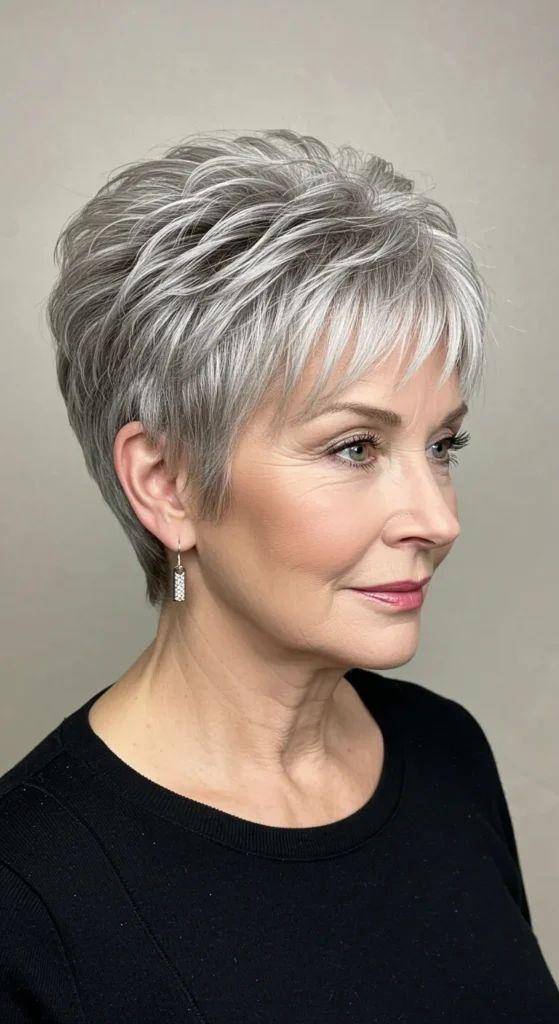 銀髮新章：解鎖成熟女性的短髮美學