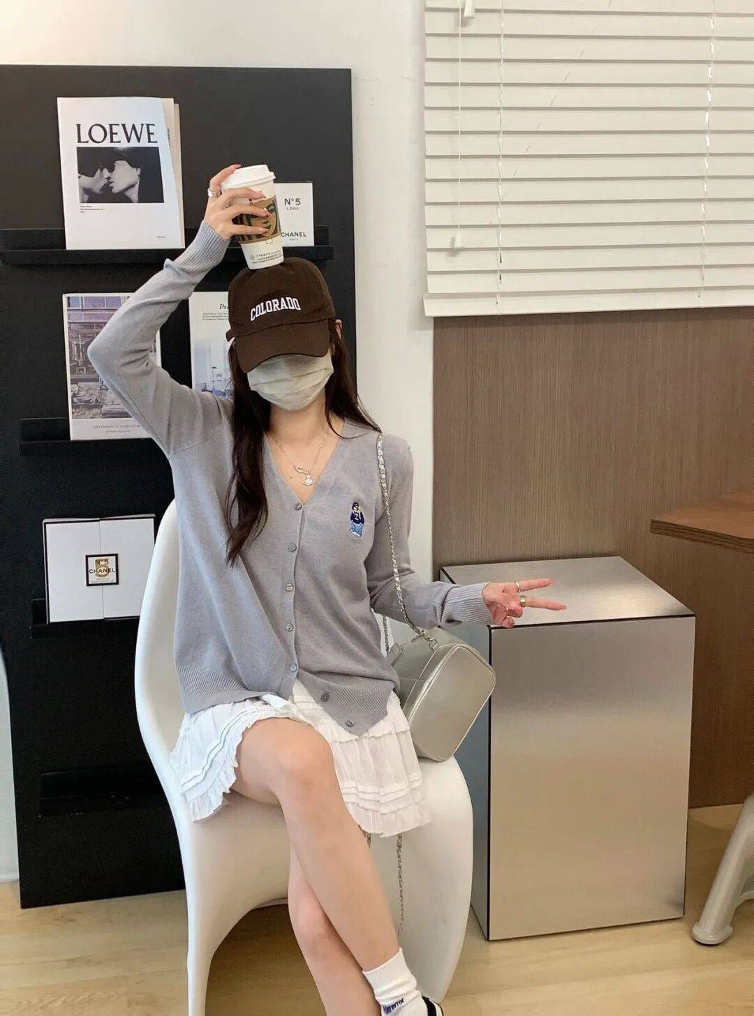 開春必備穿搭單品！刺繡小熊九色開衫29.9閉眼入啊~