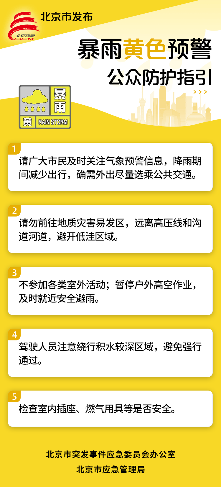 建議收藏！暴雨預警防護要點速覽→