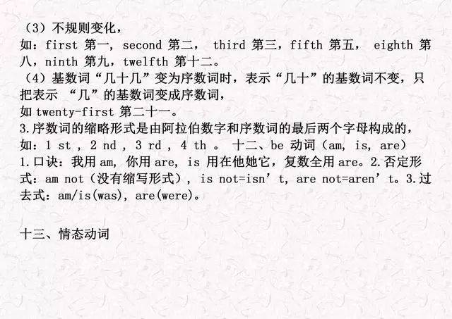 【收藏】小學英語1-6年級重點語法知識點彙總（可列印）